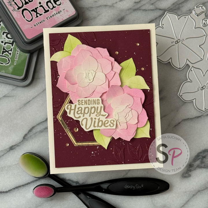 Birthday Card using Altenew April Build a Flower Camellia Layering Dies