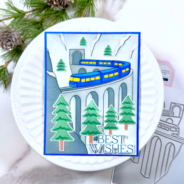 Beyond the Holidays: Masculine Card with Pinkfresh Studios Holiday Express