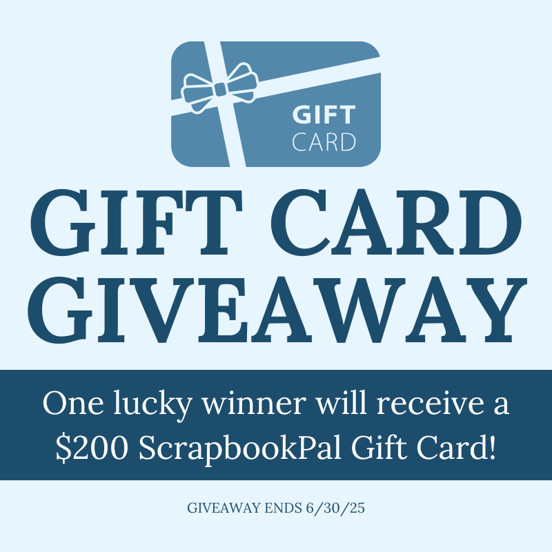 Giveaway: $200 ScrapbookPal Gift Card - June 2025