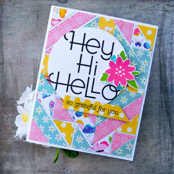 Concord and 9th Geometric Quilt Card by Katie