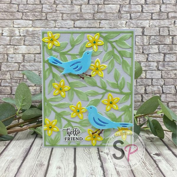 Friendship Card ft. Hero Arts Blossoms & Birdsong Collection