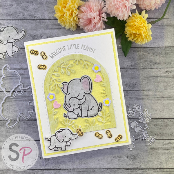 Lawn Fawn Secret Garden Window (and elephants!)