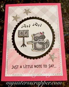 Critter Concert Card by Ginger