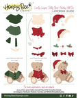 Honey Bee Stamps - Lovely Layers: Teddy Bear Holiday Add-On - Honey Cuts Stand-Alone Dies