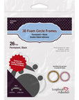 3L - Scrapbook Adhesives - 3D Foam Circle Frames - Black-ScrapbookPal