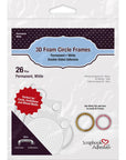 3L - Scrapbook Adhesives - 3D Foam Circle Frames - White-ScrapbookPal