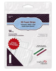 3L - Scrapbook Adhesives - 3D Foam Strips - White - Large-ScrapbookPal