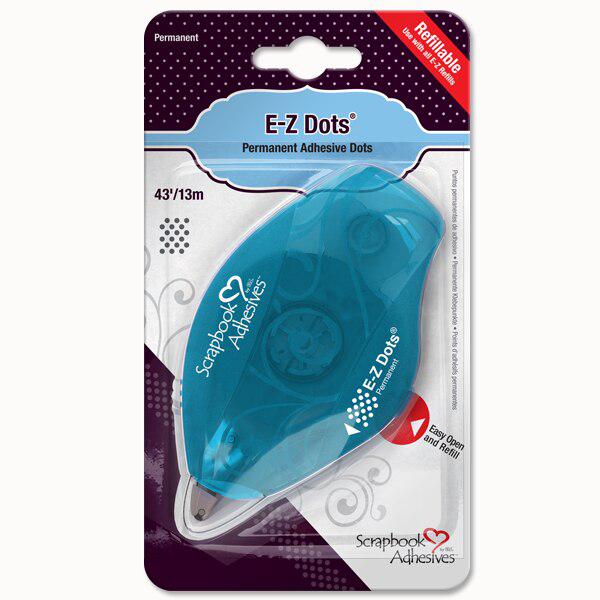 3L - Scrapbook Adhesives - E-Z Dots Refillable Dispenser - Permanent-ScrapbookPal