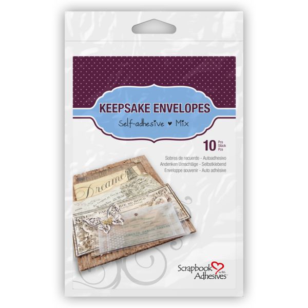 3L - Scrapbook Adhesives - Keepsake Envelopes - Assorted, 10 pack-ScrapbookPal