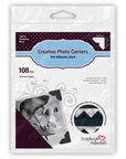 3L - Scrapbook Adhesives - Photo Corners - Black-ScrapbookPal