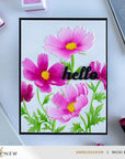 Altenew - 3D Embossing Folder - Dancing Cosmos-ScrapbookPal