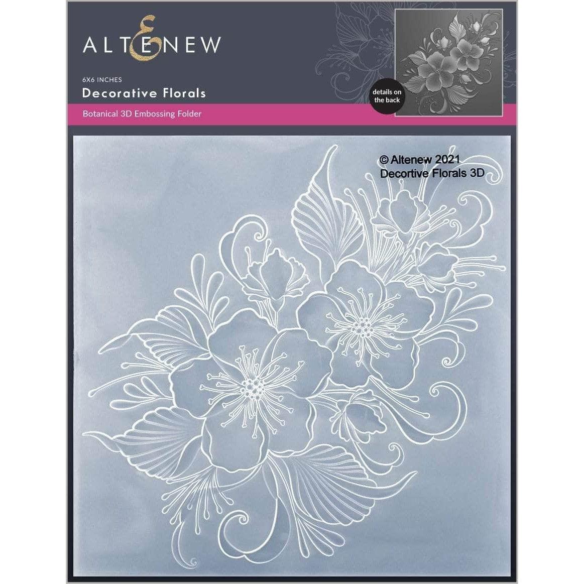 Altenew - 3D Embossing Folder - Decorative Florals – ScrapbookPal