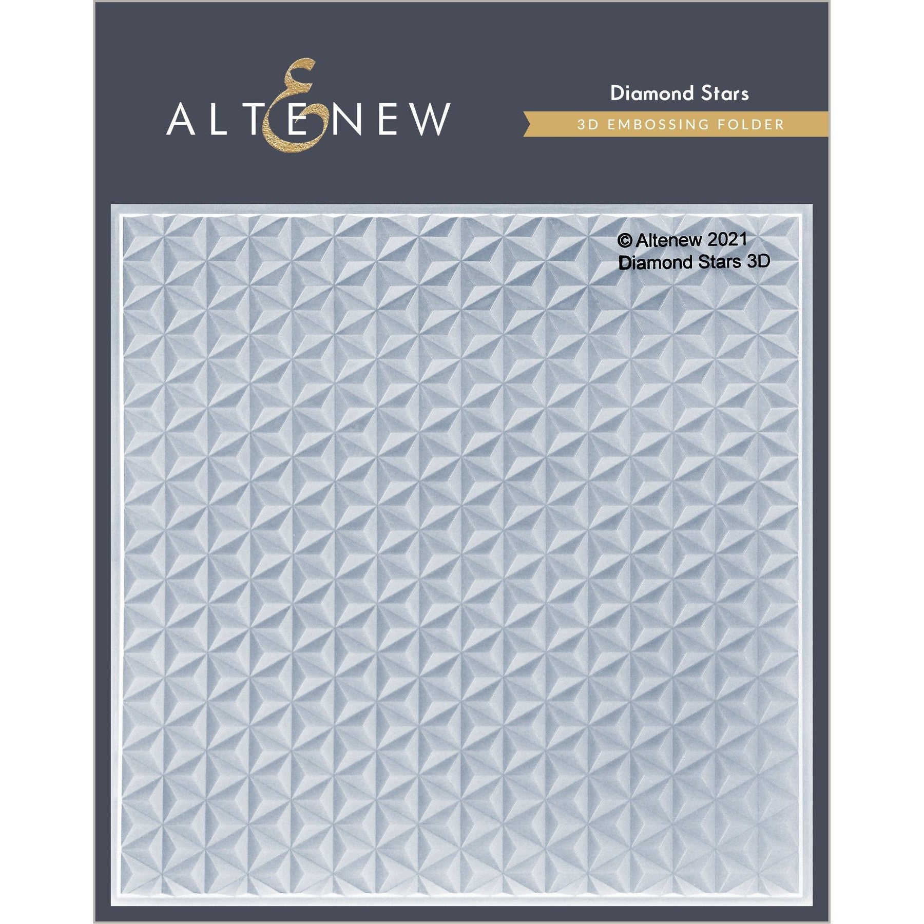 Altenew - 3D Embossing Folder - Diamond Stars-ScrapbookPal