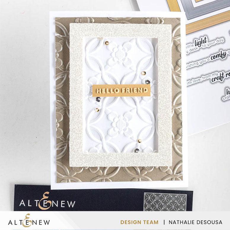 Altenew - 3D Embossing Folder - Mini Sentiments-ScrapbookPal