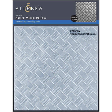 Altenew - 3D Embossing Folder - Natural Wicker Pattern-ScrapbookPal