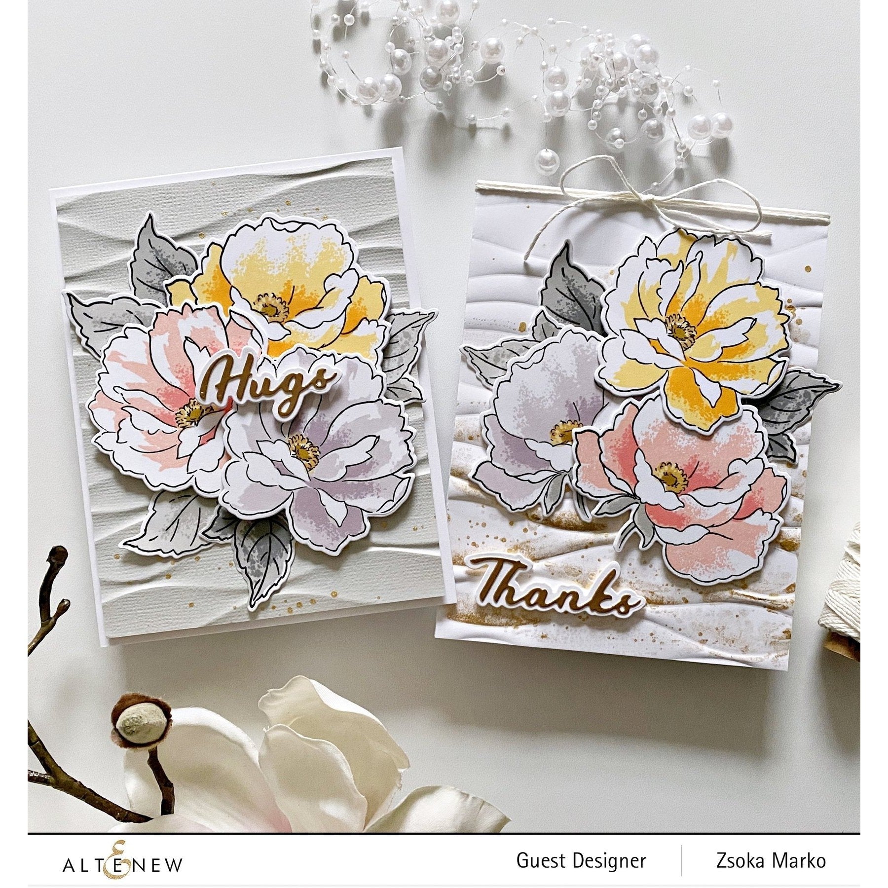 Altenew - 3D Embossing Folder - Ribbon Waves-ScrapbookPal