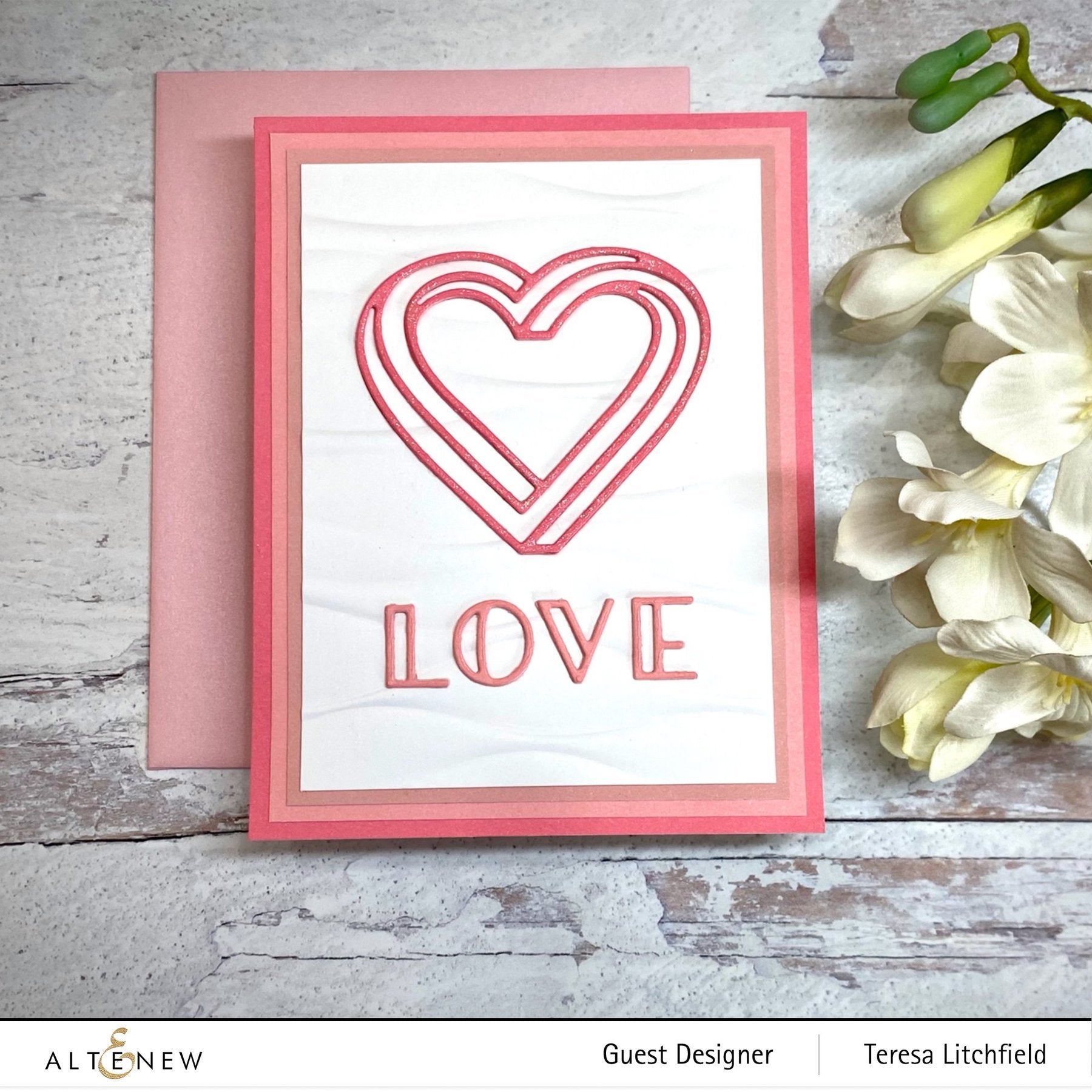 Altenew - 3D Embossing Folder - Ribbon Waves-ScrapbookPal