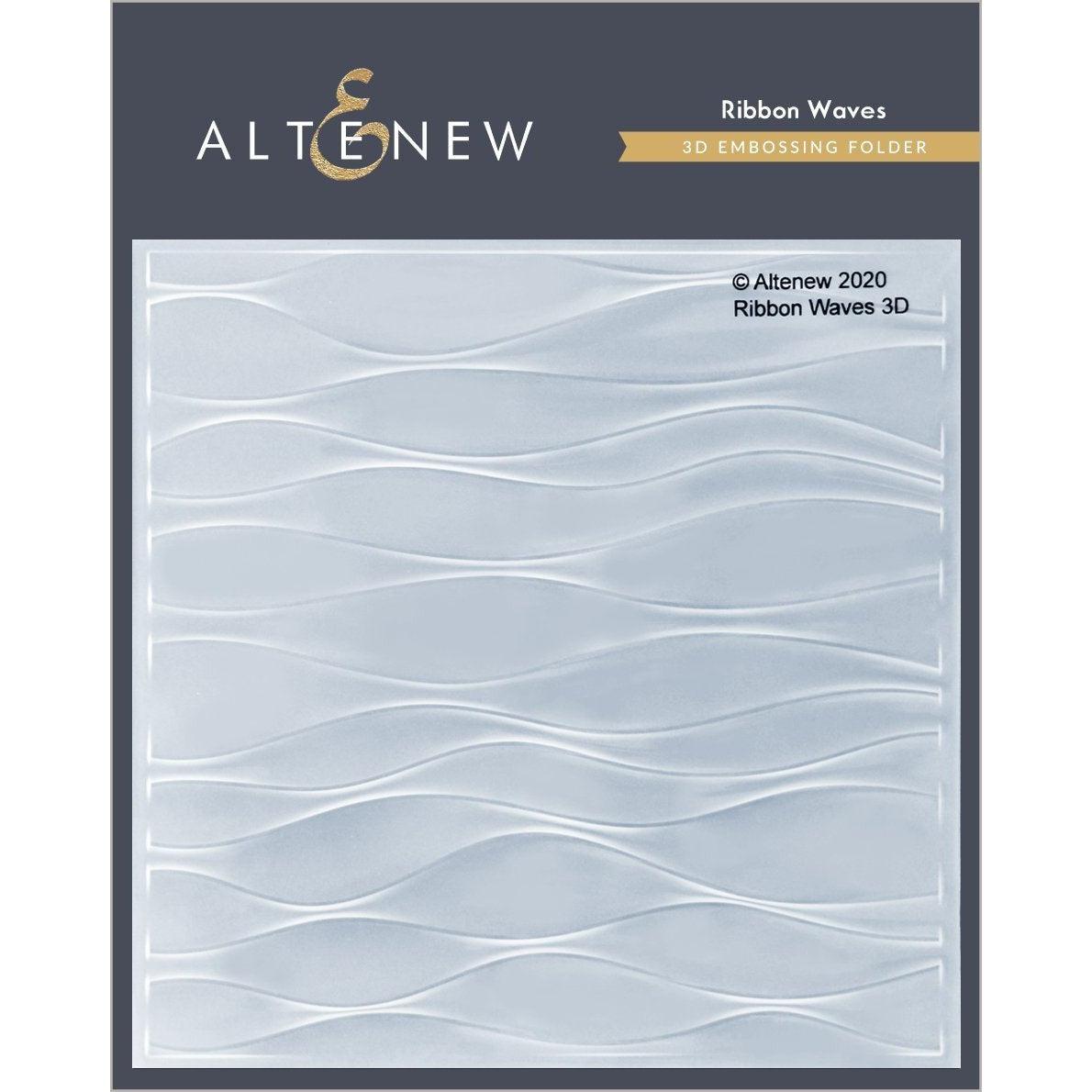 Altenew - 3D Embossing Folder - Ribbon Waves-ScrapbookPal