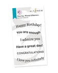 Altenew - Clear Stamps - One-Go: Words & Banners-ScrapbookPal