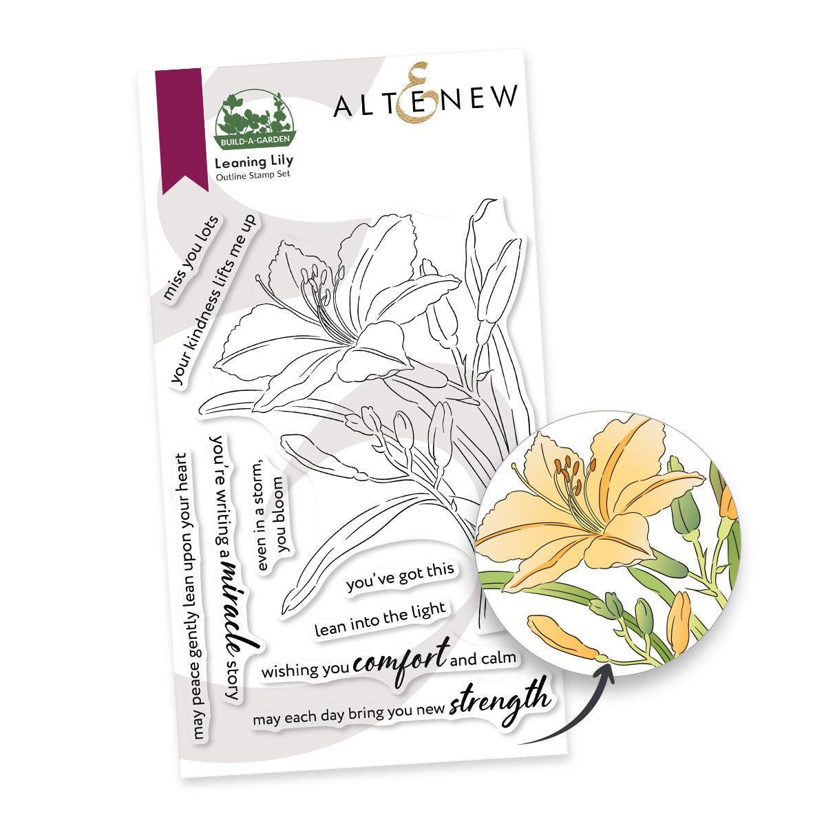 Altenew - Clear Stamps, Stencils & Dies - Build-A-Garden: Leaning