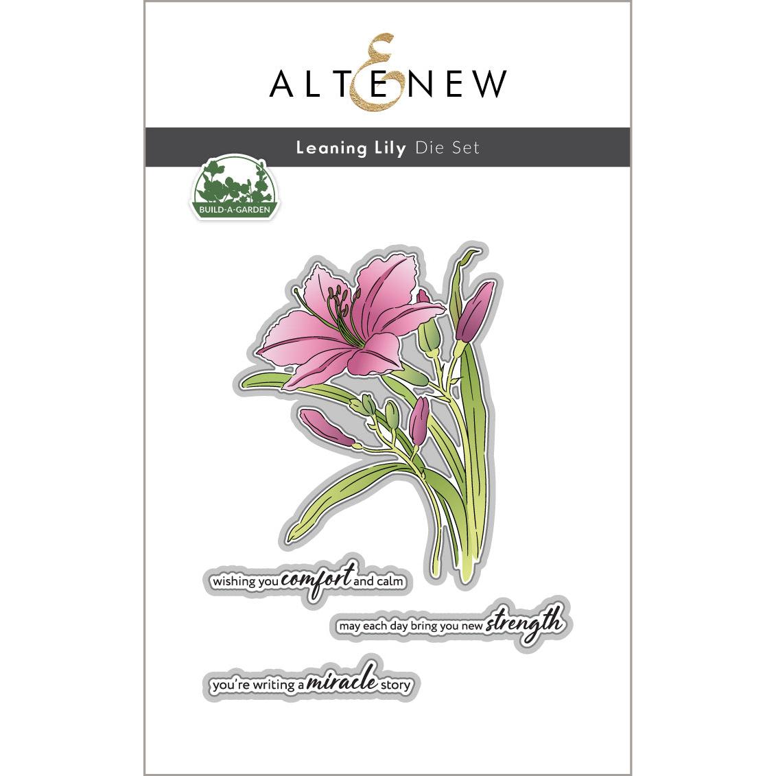 Altenew - Clear Stamps, Stencils & Dies - Build-A-Garden: Leaning