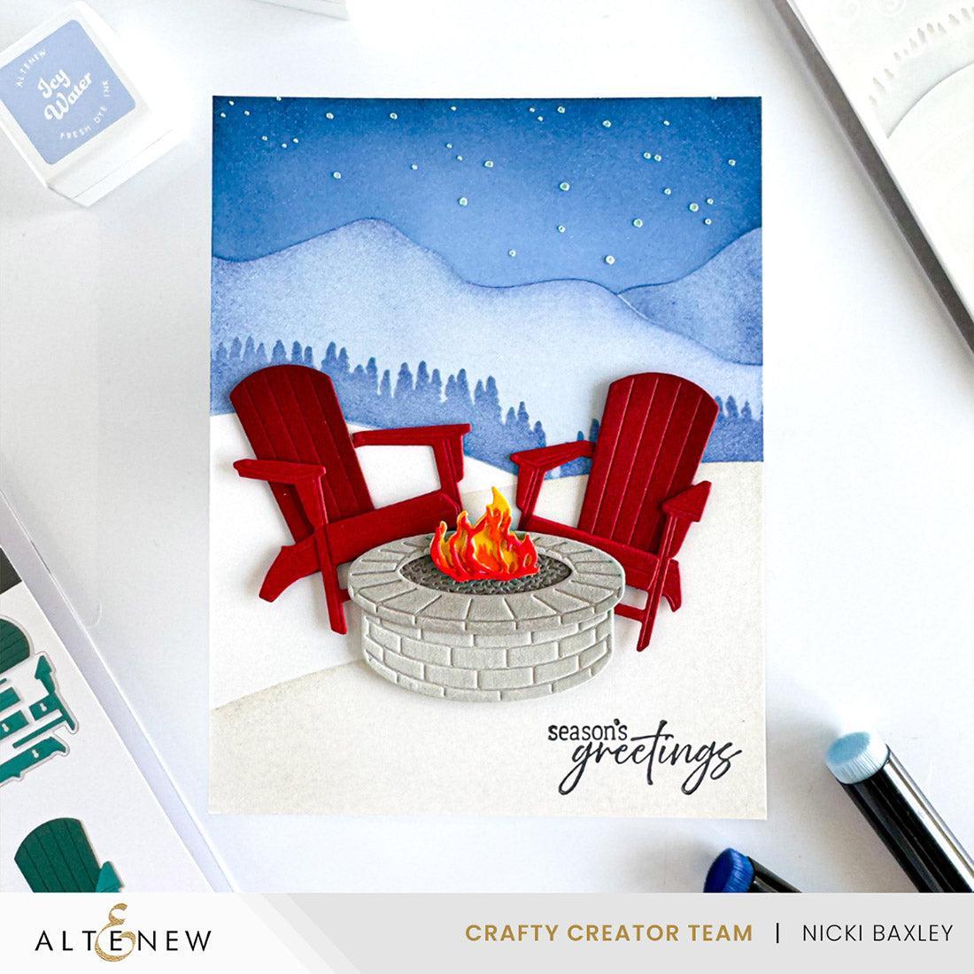Altenew - Dies - Fireside Escape-ScrapbookPal