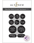 Altenew - Dies - One-Go: Solid Circular Sentiments-ScrapbookPal
