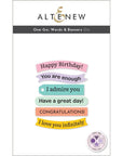 Altenew - Dies - One-Go: Words & Banners-ScrapbookPal
