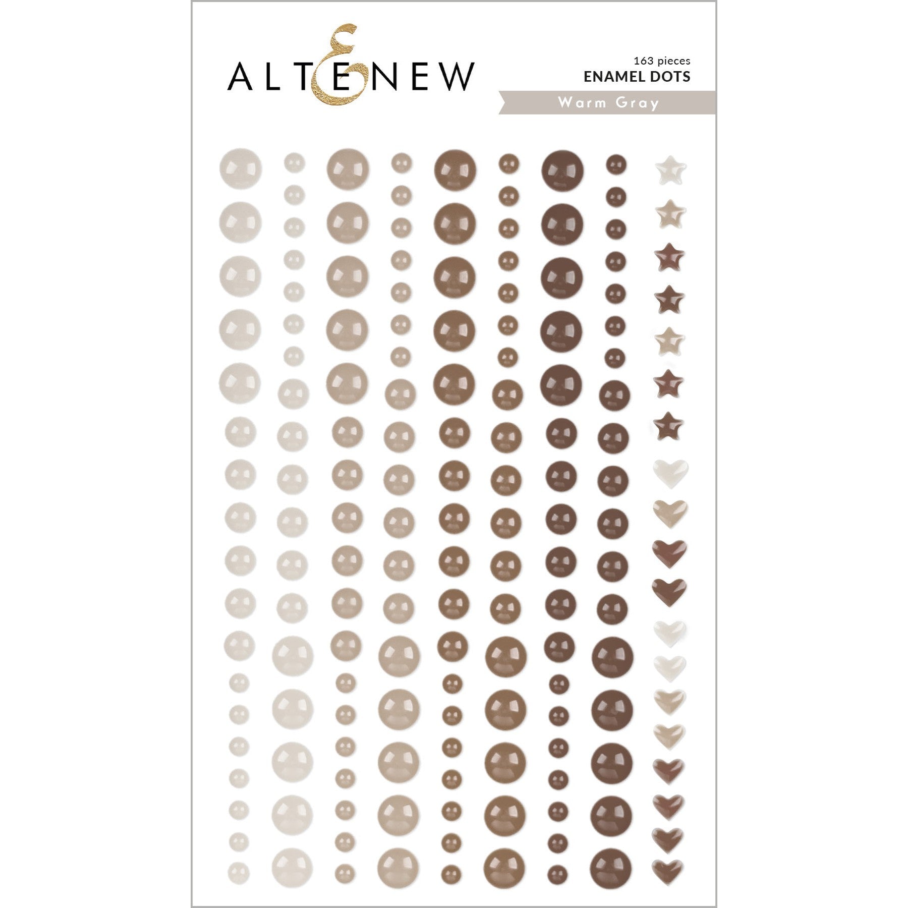 Altenew - Enamel Dots - Warm Gray-ScrapbookPal
