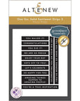 Altenew - Press Plates - One-Go: Solid Sentiment Strips 2-ScrapbookPal