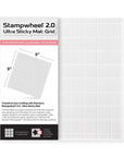 Altenew - Stampwheel 2.0 - Ultra Sticky Mat: Grid-ScrapbookPal