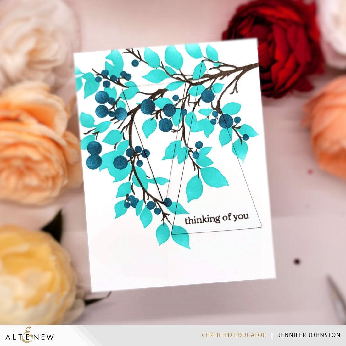 Altenew - Stencils - Lush Berry Branch-ScrapbookPal