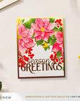 Altenew - 3D Embossing Folder - Winterberry Poinsettias-ScrapbookPal