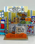 Art Impressions - Stamp & Die Set - Matchbook Bait & Tackle-ScrapbookPal
