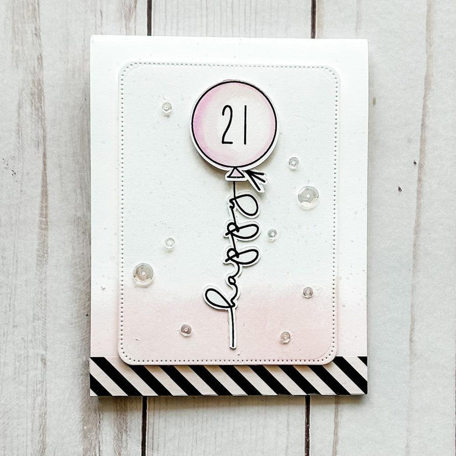Avery Elle - Clear Stamps - Balloon Wishes