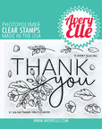 Avery Elle - Clear Stamps - Thank You Flowers