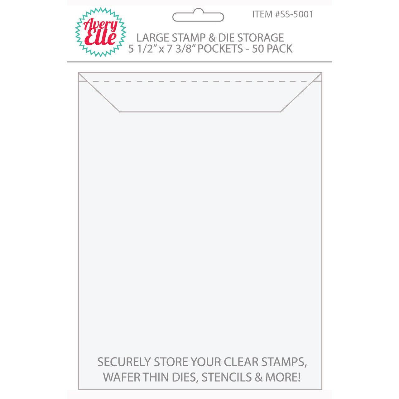 Avery Elle - Stamp Storage Pockets - Large, 50 pk-ScrapbookPal