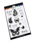 Catherine Pooler Designs - Clear Stamps - Flutters & Thanks-ScrapbookPal