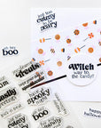 Catherine Pooler Designs - Clear Stamps - Ghostly Greetings Sentiments-ScrapbookPal