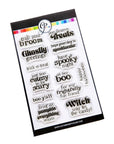 Catherine Pooler Designs - Clear Stamps - Ghostly Greetings Sentiments-ScrapbookPal