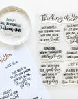 Catherine Pooler Designs - Clear Stamps - Inside Out Thinking of You Sentiments-ScrapbookPal