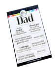 Catherine Pooler Designs - Clear Stamps - Inside Out for Dad Sentiments-ScrapbookPal