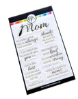 Catherine Pooler Designs - Clear Stamps - Inside Out for Mom Sentiments-ScrapbookPal