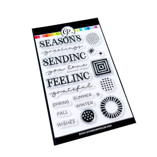 Catherine Pooler Designs - Clear Stamps - Seasons of Love Sentiments-ScrapbookPal