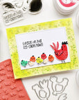 Catherine Pooler Designs - Cling Stamps - Chicken Scratch Background-ScrapbookPal