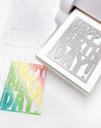 Catherine Pooler Designs - Dies - Balloon Letter Birthday Cover Plate-ScrapbookPal