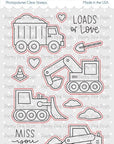 Pretty Pink Posh - Dies - Construction Trucks