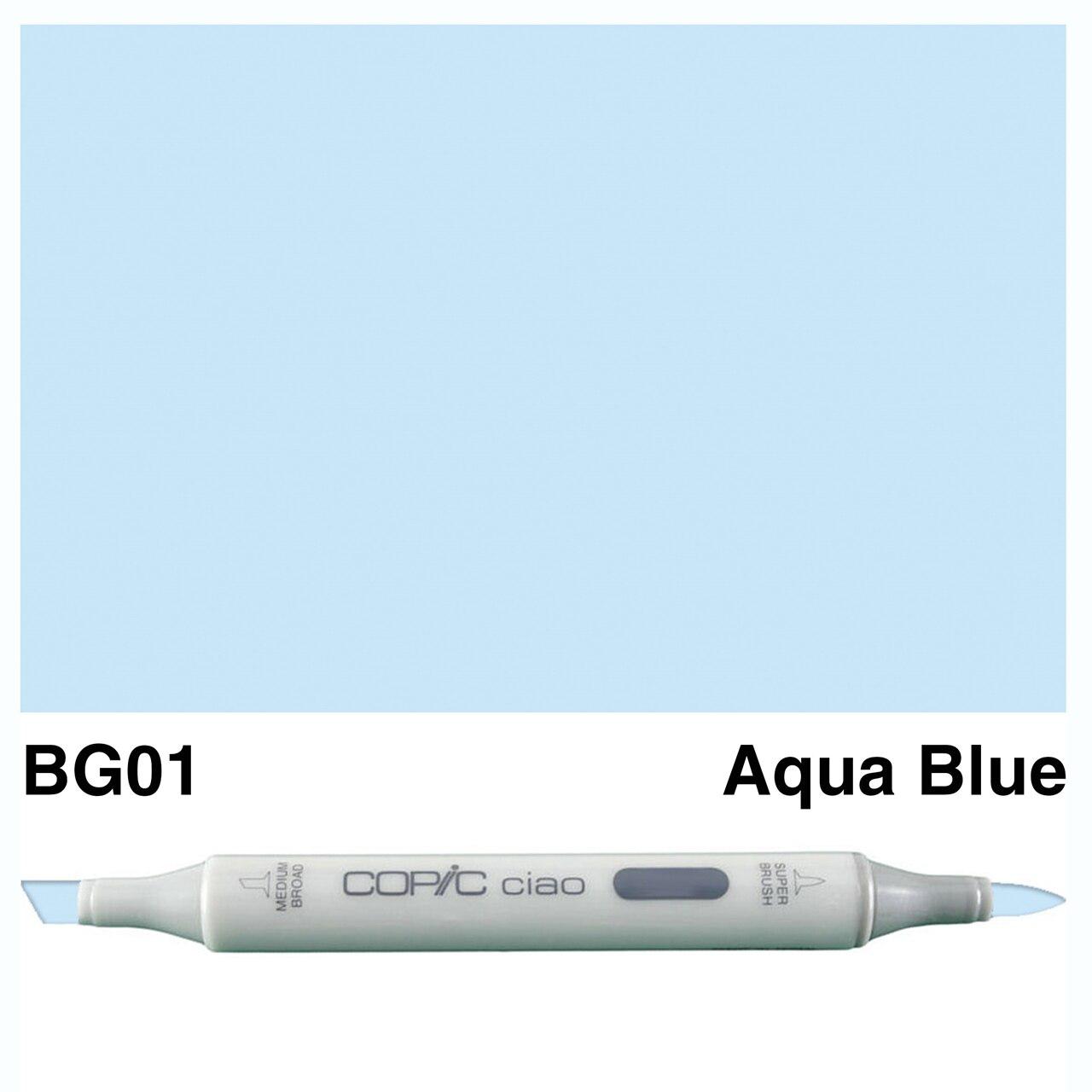 Copic - Ciao Marker - Aqua Blue - BG01-ScrapbookPal