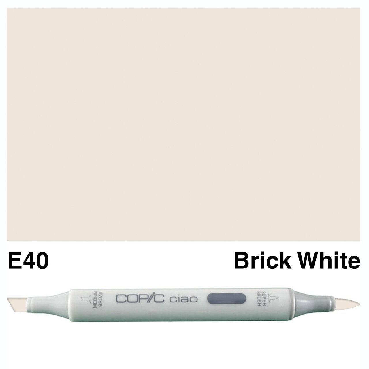 Copic - Ciao Marker - Brick White - E40-ScrapbookPal