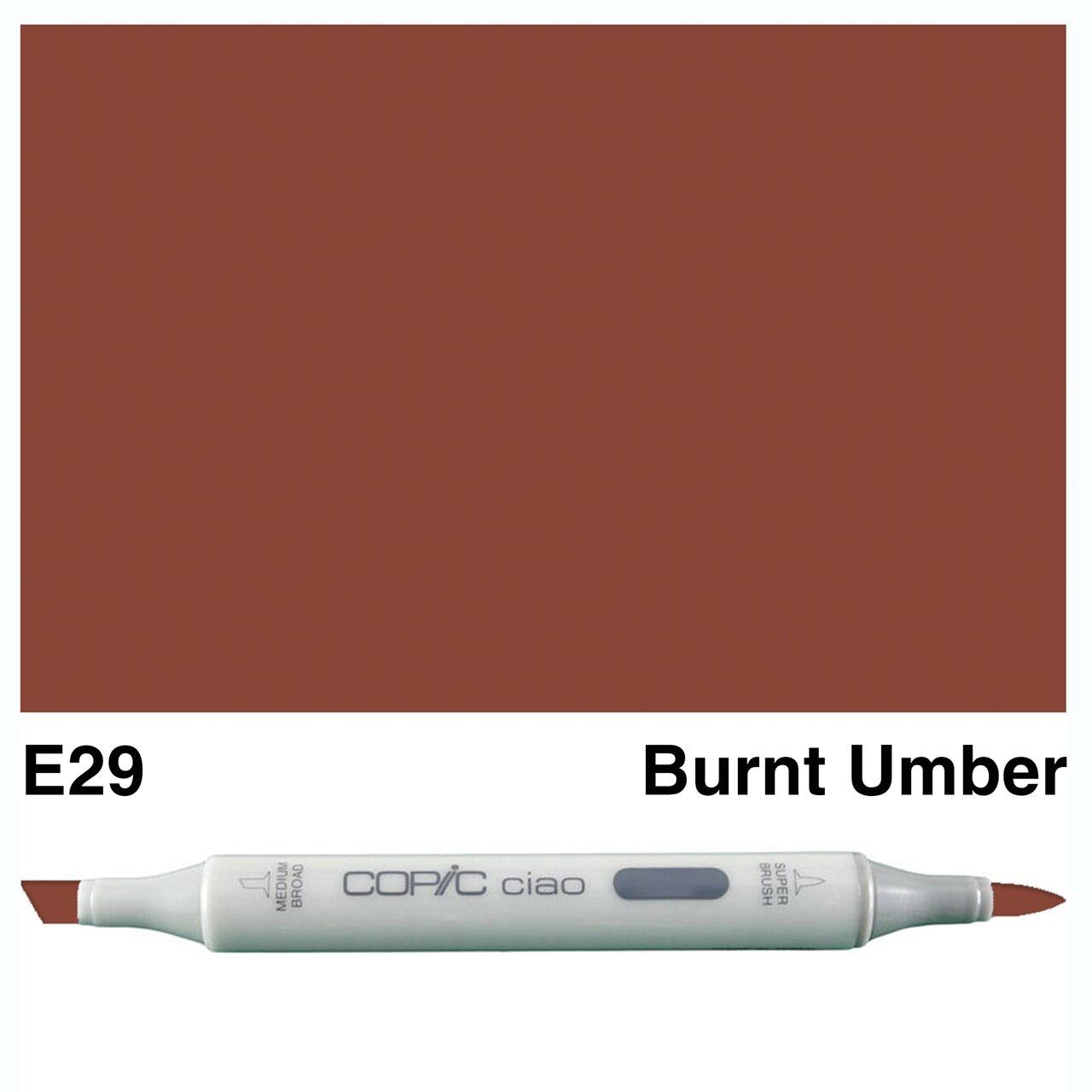 Copic - Ciao Marker - Burnt Umber - E29-ScrapbookPal
